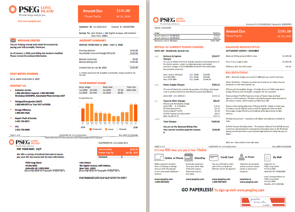 USA Long Island PSEG electricity